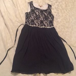 Speechless Fancy Black Dress Size 12 EUC